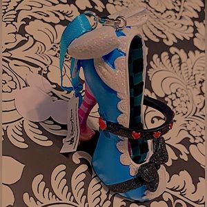 Disney Parks Alice Runway Shoe Christmas Ornament